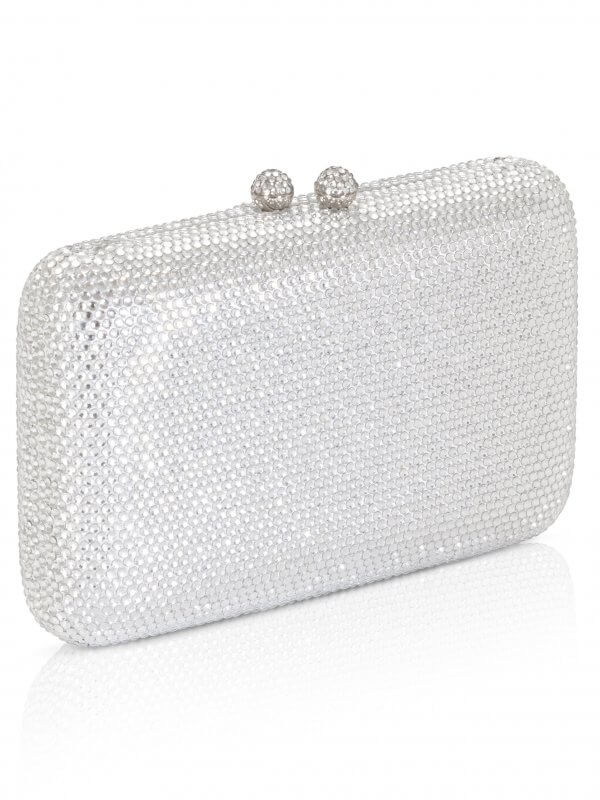 silver rhinestone clutch