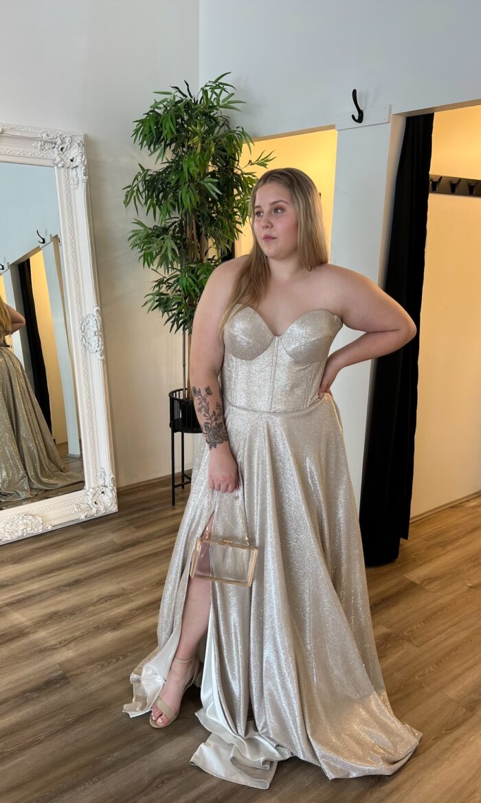 Madeleine Champagne Gown